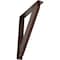 Ekena Millwork Traditional Wrought Iron Bracket, (Triple center brace), Antiqued Copper 2"W x 12"D x 15"H BKTM02X12X15TTRACO - alternate 1